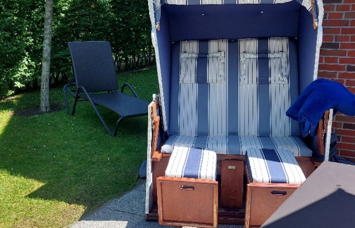 gemütlicher Strandkorb
