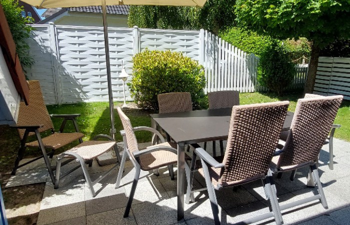 geschütze Terrasse